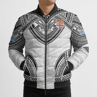 Flying Fijians Pacific Fiji Rugby Custom Bomber Puffer Jacket Polynesian Pattern - Polynesian Pride