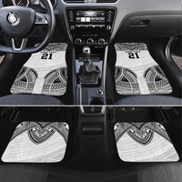 Flying Fijians Pacific Fiji Rugby Custom Car Mats Polynesian Pattern