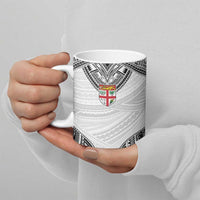 Flying Fijians Pacific Fiji Rugby Custom Ceramic Mug Polynesian Pattern - Polynesian Pride