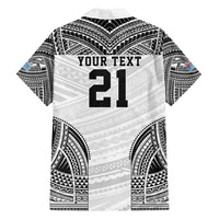 Flying Fijians Pacific Fiji Rugby Custom Family Matching Off Shoulder Short Dress and Hawaiian Shirt Polynesian Pattern