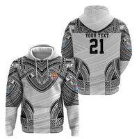 Flying Fijians Pacific Fiji Rugby Custom Hoodie Polynesian Pattern