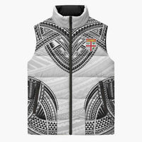 Flying Fijians Pacific Fiji Rugby Custom Sleeveless Puffer Jacket Polynesian Pattern - Polynesian Pride
