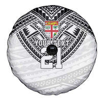 Flying Fijians Pacific Fiji Rugby Custom Spare Tire Cover Polynesian Pattern