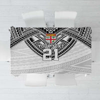 Flying Fijians Pacific Fiji Rugby Custom Tablecloth Polynesian Pattern