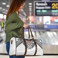 Flying Fijians Pacific Fiji Rugby Custom Travel Bag Polynesian Pattern - Polynesian Pride