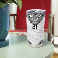 Flying Fijians Pacific Fiji Rugby Custom Tumbler Cup Polynesian Pattern