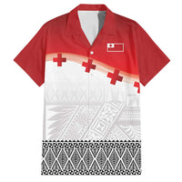 Ikale Tahi Pacific Tonga Rugby Custom Family Matching Long Sleeve Bodycon Dress and Hawaiian Shirt Tongan Ngatu with Flag Pattern