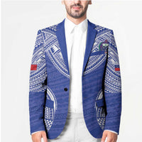 Manu Samoa Pacific Samoa Rugby Custom Blazer Polynesian Pattern - Polynesian Pride