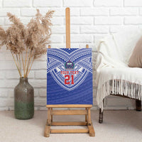 Manu Samoa Pacific Samoa Rugby Custom Canvas Wall Art Polynesian Pattern