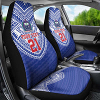Manu Samoa Pacific Samoa Rugby Custom Car Seat Cover Polynesian Pattern