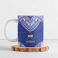 Manu Samoa Pacific Samoa Rugby Custom Ceramic Mug Polynesian Pattern - Polynesian Pride