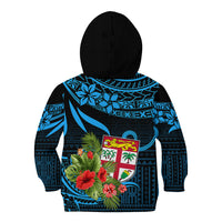 Custom Fiji Islands Kid Hoodie With Polynesian Tribal Happy National Day LT9 - Polynesian Pride