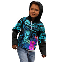 Polynesian Guam Kid Hoodie With Latte Stone Happy Liberation Day LT9 - Polynesian Pride