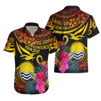 Custom Polynesian Kiribati Independence Day Hawaiian Shirt Kiribati Emblem with Hibiscus Pacific Beauty LT9 - Polynesian Pride