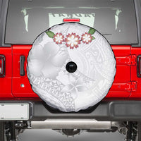 Manuia le Aso Sa o Tamaiti Tonga Spare Tire Cover White Sunday Heilala Lei LT9 - Polynesian Pride