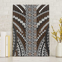 Brown Tongan Polynesian Tribal Canvas Wall Art - Polynesian Pride
