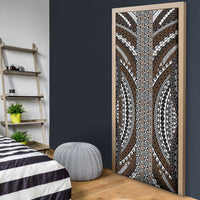 Brown Tongan Polynesian Tribal Door Cover - Polynesian Pride