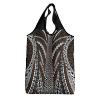 Brown Tongan Polynesian Tribal Grocery Bag - Polynesian Pride