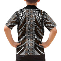 Brown Tongan Polynesian Tribal Hawaiian Shirt - Polynesian Pride