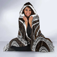 Brown Tongan Polynesian Tribal Hooded Blanket - Polynesian Pride