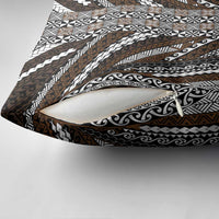 Brown Tongan Polynesian Tribal Pillow Cover - Polynesian Pride