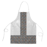Light Gray Tongan Polynesian Tribal Apron - Polynesian Pride