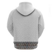 Light Gray Tongan Polynesian Tribal Hoodie - Polynesian Pride