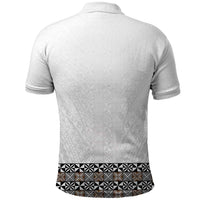 Light Gray Tongan Polynesian Tribal Polo Shirt - Polynesian Pride