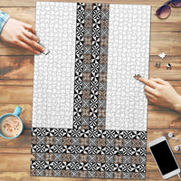 Light Gray Tongan Polynesian Tribal Puzzle - Polynesian Pride