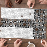 Light Gray Tongan Polynesian Tribal Puzzle - Polynesian Pride