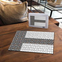 Light Gray Tongan Polynesian Tribal Puzzle - Polynesian Pride