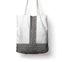 Light Gray Tongan Polynesian Tribal Tote Bag - Polynesian Pride