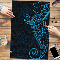 Black Blue Polynesian Tribal Puzzle - Polynesian Pride