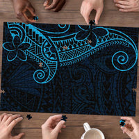 Black Blue Polynesian Tribal Puzzle - Polynesian Pride