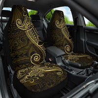 Black Gold Polynesian Tribal Car Seat Cover - Polynesian Pride