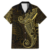 Black Gold Polynesian Tribal Family Matching Mermaid Dress and Hawaiian Shirt - Polynesian Pride