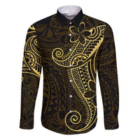 Black Gold Polynesian Tribal Family Matching Puletasi and Hawaiian Shirt - Polynesian Pride