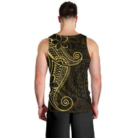 Black Gold Polynesian Tribal Men Tank Top - Polynesian Pride