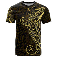 Black Gold Polynesian Tribal T Shirt - Polynesian Pride