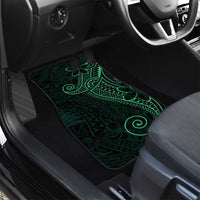 Black Green Polynesian Tribal Car Mats - Polynesian Pride
