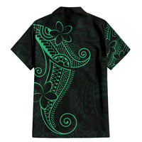 Black Green Polynesian Tribal Family Matching Mermaid Dress and Hawaiian Shirt - Polynesian Pride