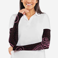 Black Pink Polynesian Tribal Arm Sleeves - Polynesian Pride