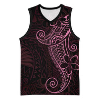 Black Pink Polynesian Tribal Basketball Jersey - Polynesian Pride