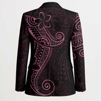 Black Pink Polynesian Tribal Blazer - Polynesian Pride