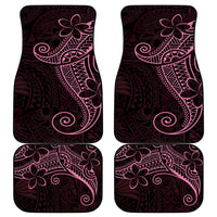 Black Pink Polynesian Tribal Car Mats - Polynesian Pride
