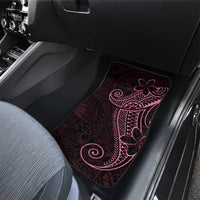 Black Pink Polynesian Tribal Car Mats - Polynesian Pride