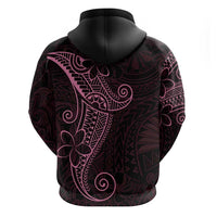 Black Pink Polynesian Tribal Hoodie - Polynesian Pride