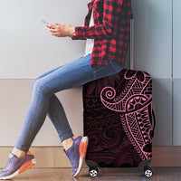 Black Pink Polynesian Tribal Luggage Cover - Polynesian Pride