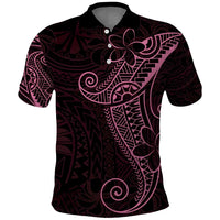 Black Pink Polynesian Tribal Polo Shirt LT9 Pink - Polynesian Pride