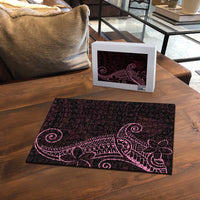 Black Pink Polynesian Tribal Puzzle - Polynesian Pride